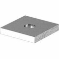 Bsc Preferred Strut Channel Washer for 1/4 Diameter Rod Aluminum 3133T4